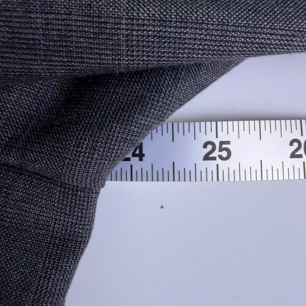 Jos. A. Bank 43R 100% Wool Sport Blazer Grey Glen‎ Plaid Signature Collection - Picture 8 of 10